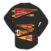 USC Trojans Unisex Black Pennant Unisex Original Crew Neck Spirit Jersey